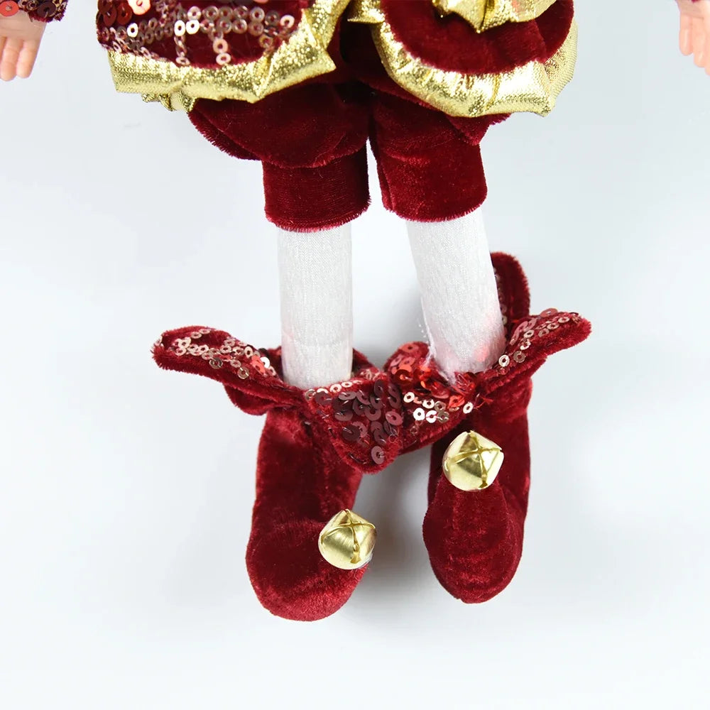 New Elf Doll Christmas Pendant – Adorable Hanging & Standing Ornaments for 2024 Holiday Decor