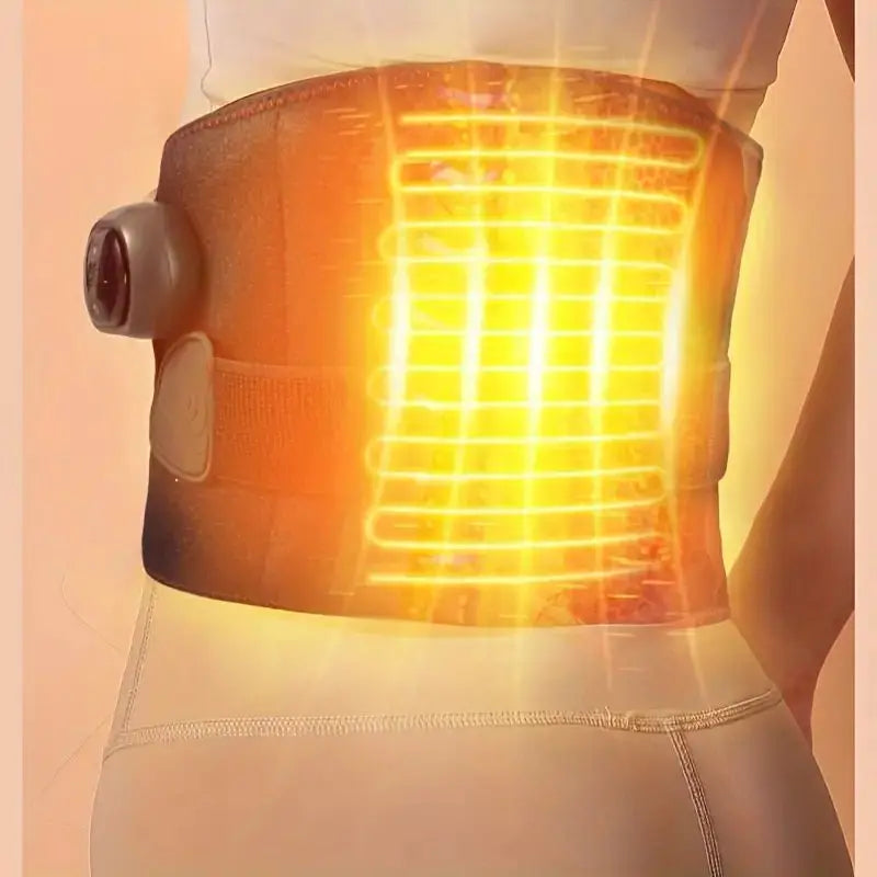 Electric Lumbar Heating Belt – Adjustable Portable Waist Massager with Multi-Gear Heat Settings