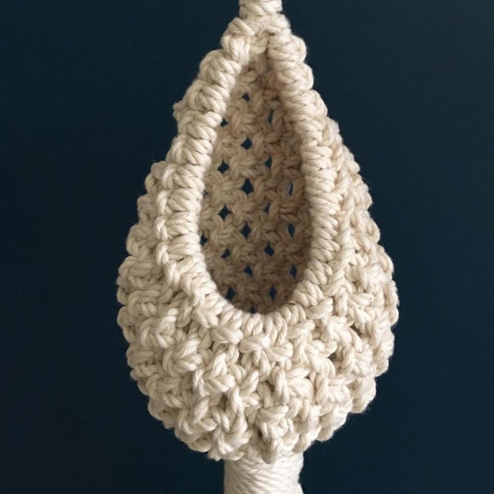 Pineapple-Shaped Cotton Macrame Hanging Basket – Mini Planter for Indoor & Outdoor Decor