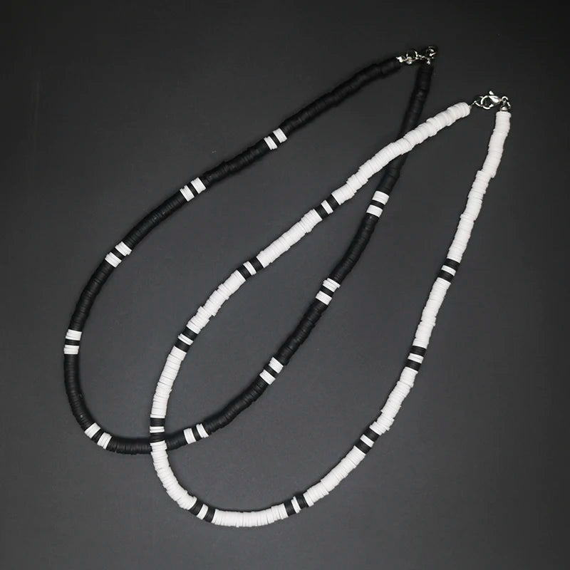 Tribal Coconut Beads Necklace – Puka Shell Surfer Necklace for Men