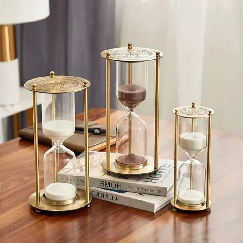 European Retro Hourglass Timer – Luxury Desk & Home Decor, Available in 5/10/15/30/60 Minutes