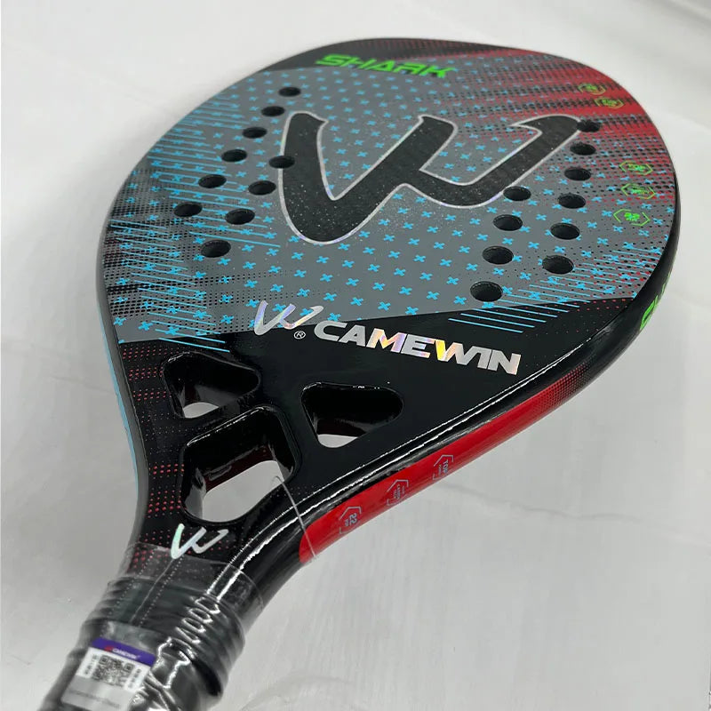 CAMEWIN 3K Carbon Fiber Beach Tennis Racket – Rough Surface Paddle for Men and Women 2024