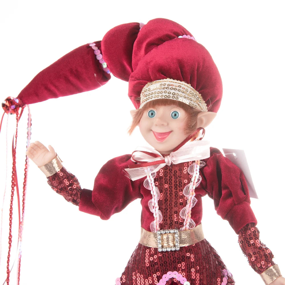 Bendable Christmas Elf Dolls – 50cm/19.6in Magical Holiday Ornaments (2 PCS Set)