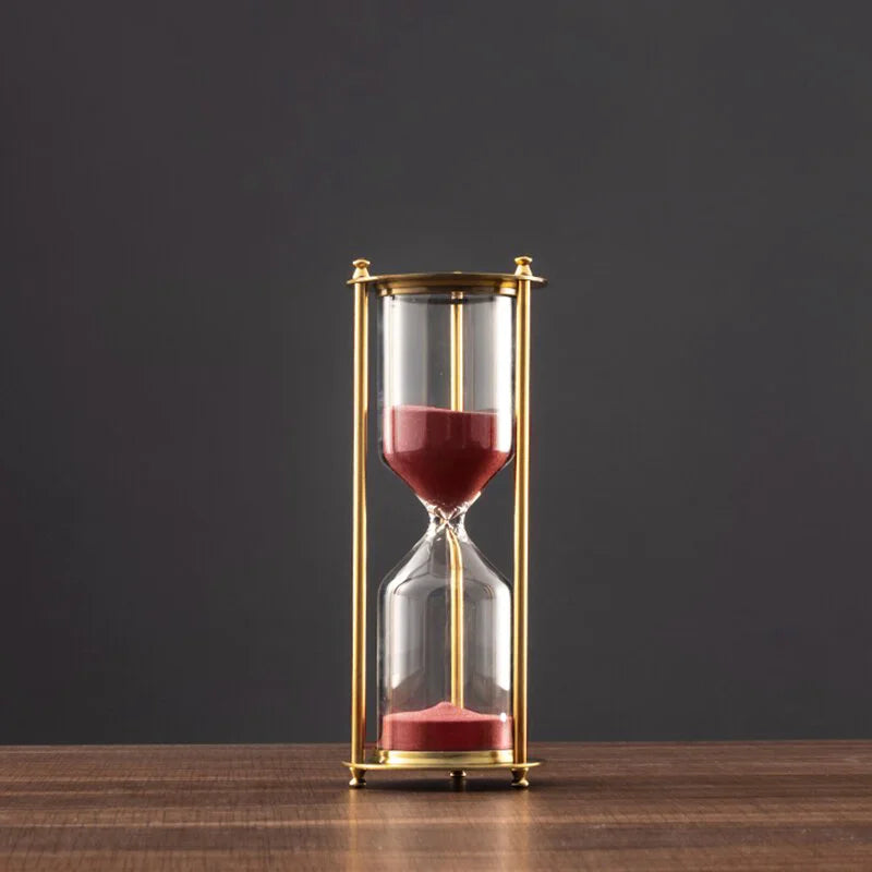 European Retro Hourglass Timer – Luxury Desk & Home Decor, Available in 5/10/15/30/60 Minutes