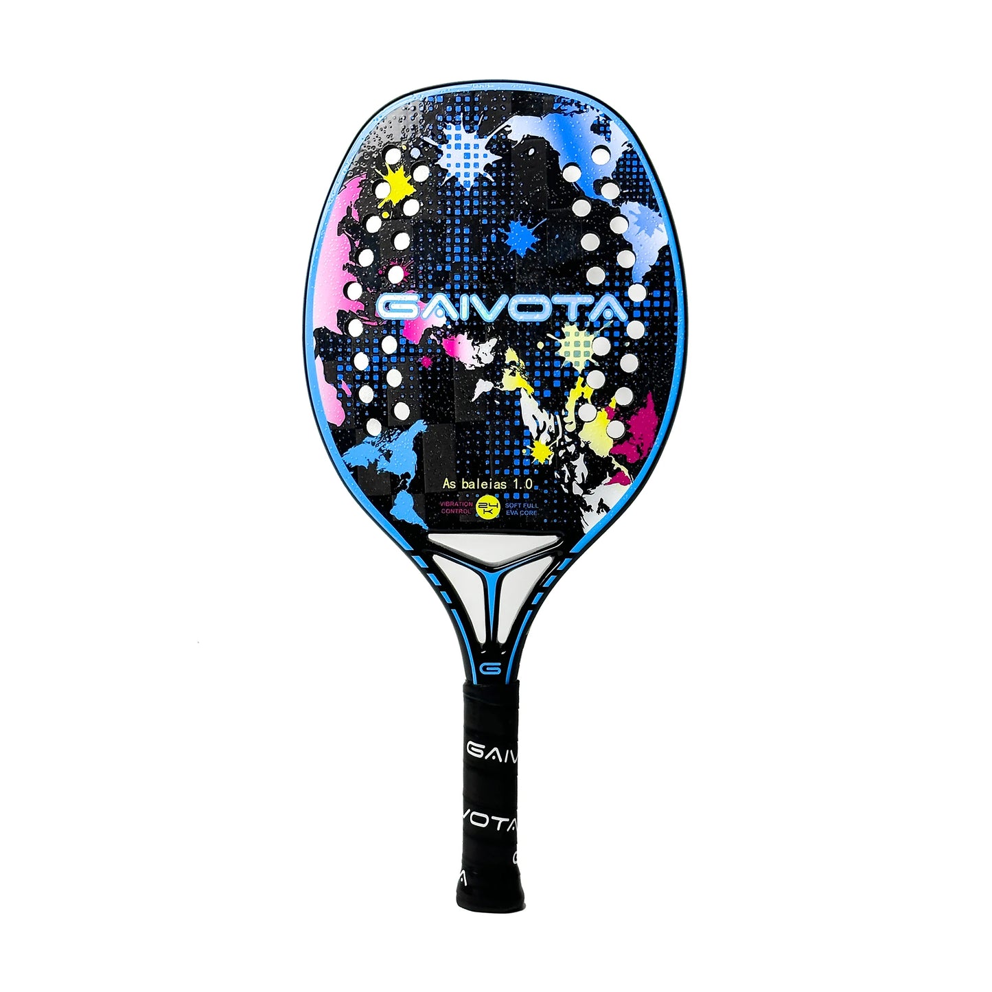 GAIVOTA BTG-024 24K Carbon Fiber Beach Tennis Racket with Backpack