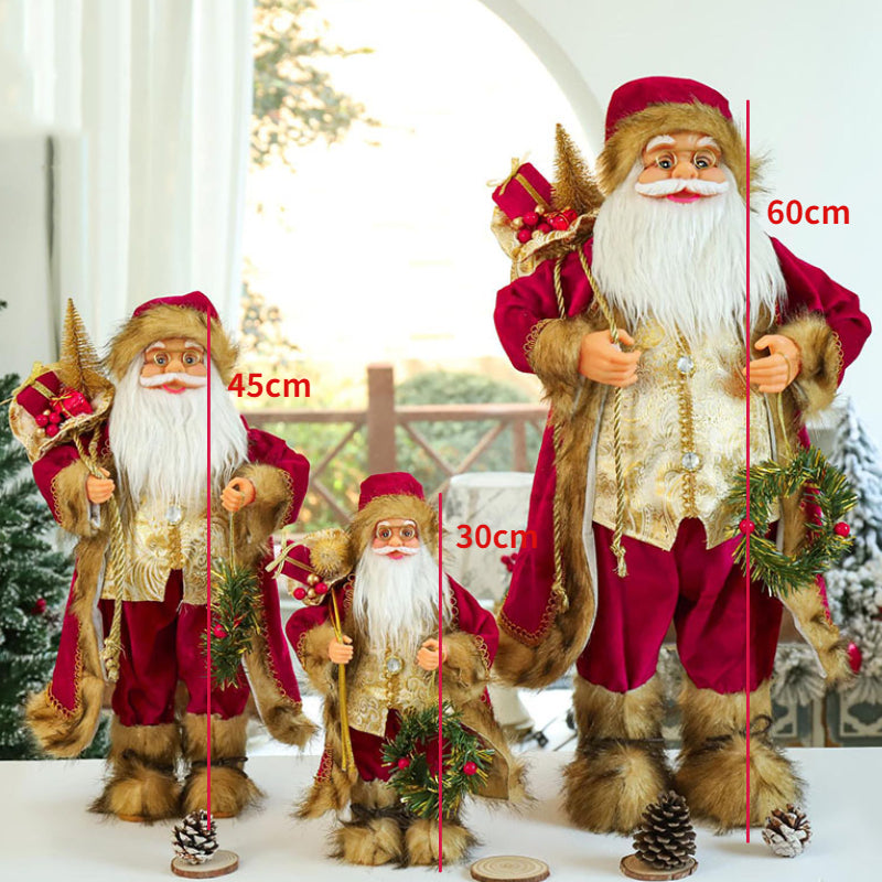 30/45Cm Standing Santa Claus Christmas Figurine – Festive Holiday Decoration for Kids & Home