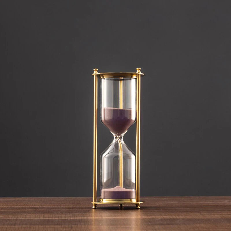 European Retro Hourglass Timer – Luxury Desk & Home Decor, Available in 5/10/15/30/60 Minutes