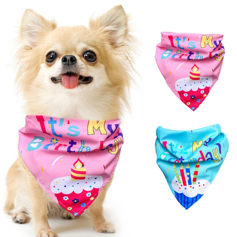 Pets Happy Birthday Decoration Set – Dog & Cat Party Accessories with Hats, Bandana, Bowtie & Banner