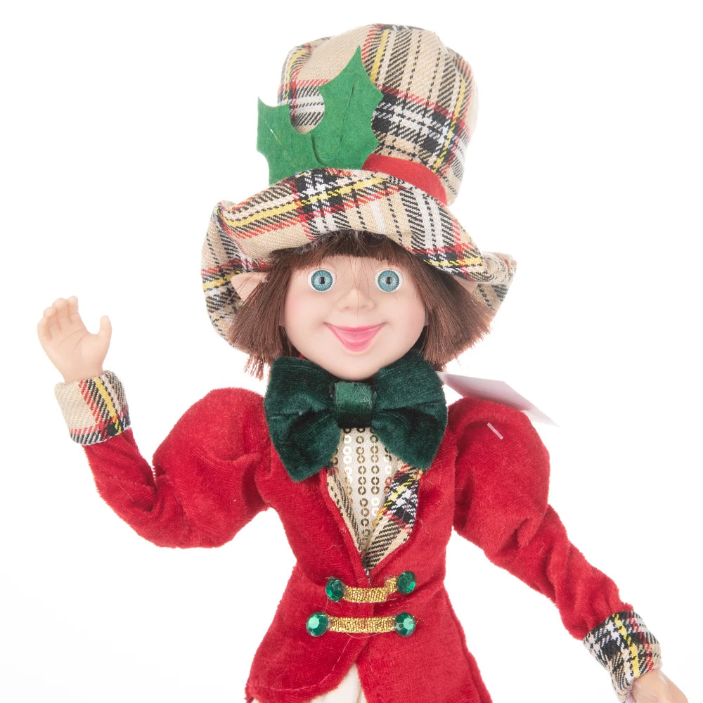 Bendable Christmas Elf Dolls – 50cm/19.6in Magical Holiday Ornaments (2 PCS Set)