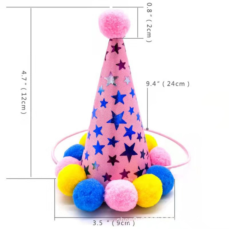 Pets Happy Birthday Decoration Set – Dog & Cat Party Accessories with Hats, Bandana, Bowtie & Banner