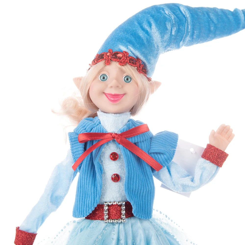 Bendable Christmas Elf Dolls – 50cm/19.6in Magical Holiday Ornaments (2 PCS Set)