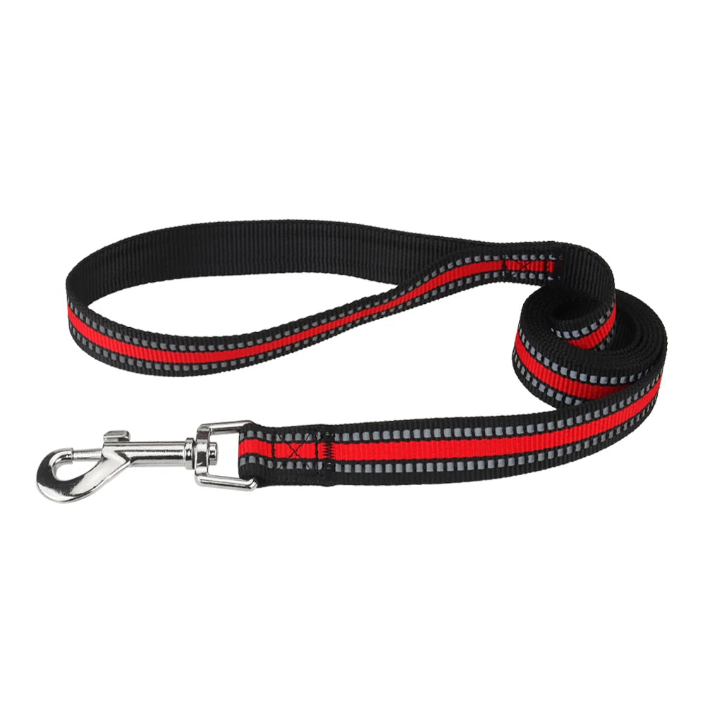 Nylon Dog Leash Night Reflective – Durable Pet Leash for Small, Medium & Large Dogs & Cats