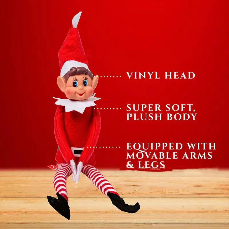 Christmas Plush Leg Elf Doll Ornaments – Boys & Girls Elf Toys for Tree, Home, and Gifts