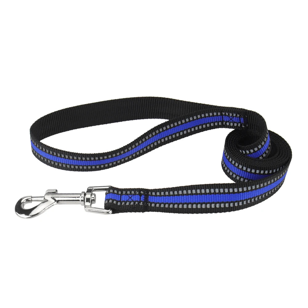 Nylon Dog Leash Night Reflective – Durable Pet Leash for Small, Medium & Large Dogs & Cats