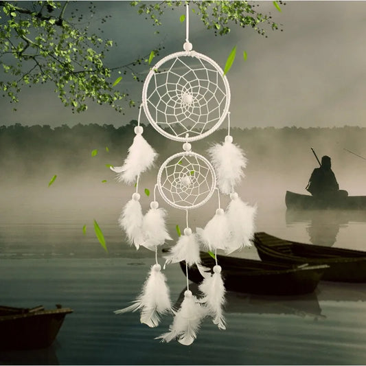 New Dream Catcher Room Decor – Feather Weaving Indian Style Wind Chime & Religious Mascot