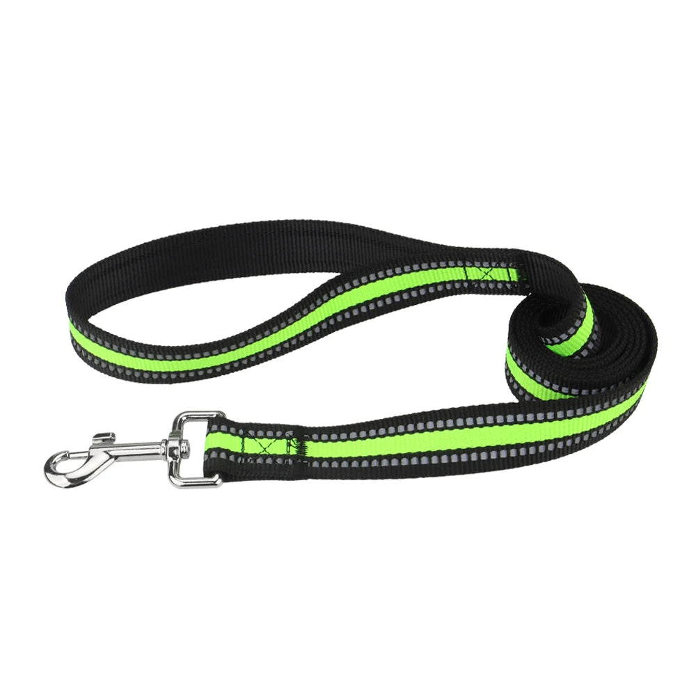 Nylon Dog Leash Night Reflective – Durable Pet Leash for Small, Medium & Large Dogs & Cats