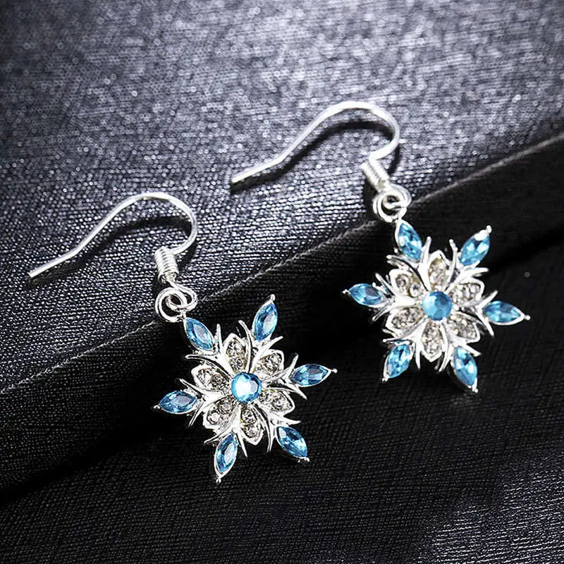 Festive Snowflake & Bell Christmas Stud Earrings – Perfect Holiday Gift for Women & Girls 🎄✨