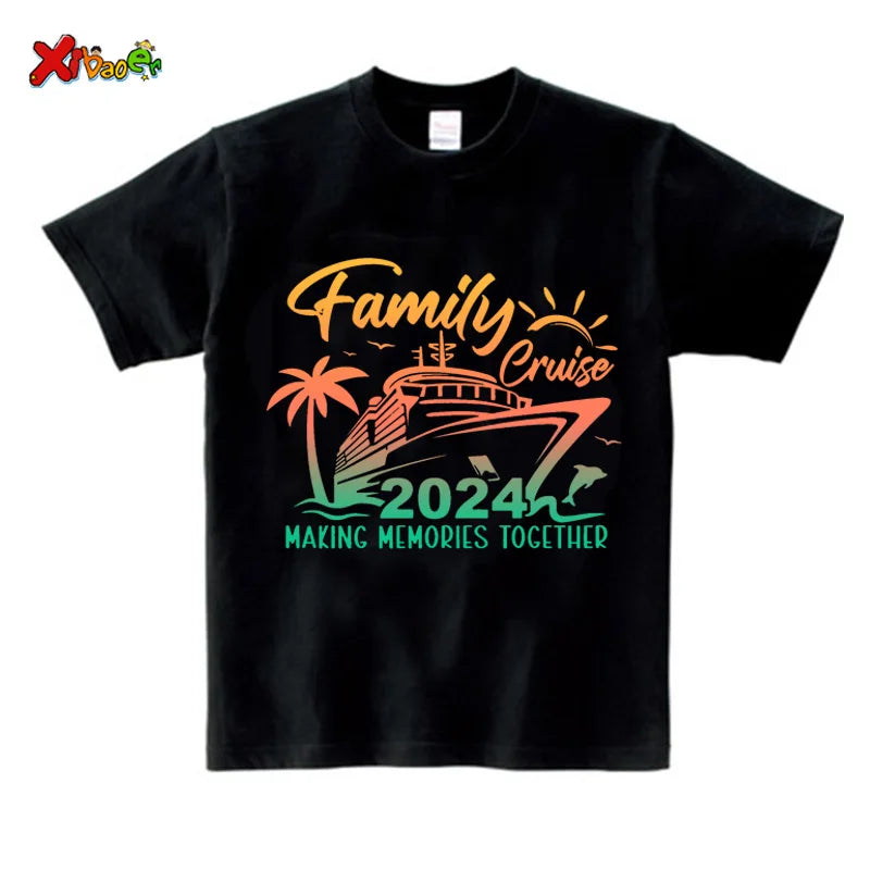 Family Cruise 2024 Matching Vacation T-Shirts – Fun Family Trip Outfits for Parents, Kids & Toddlers 🌊🚢