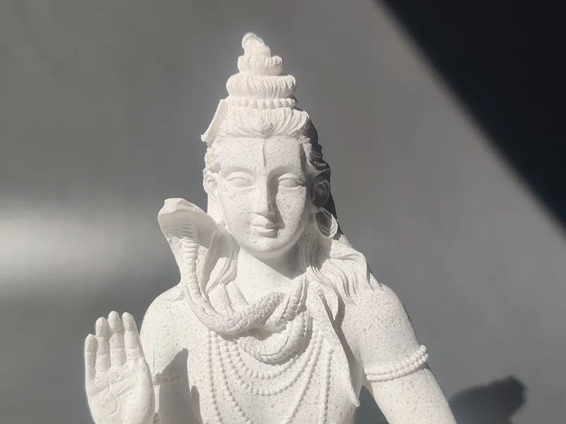 Vilead Sandstone Shiva Statue – 13cm Resin Yoga Figurine for Zen, Meditation, and Home Decor