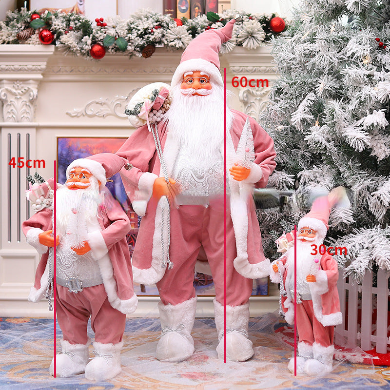 30/45Cm Standing Santa Claus Christmas Figurine – Festive Holiday Decoration for Kids & Home