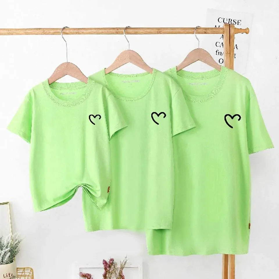 New Sale Quality Cotton Baby Mom Dad T Shirts Tops Fashion Family Matching Outfits Daddy Mommy And Daughter Son Matching Clothes