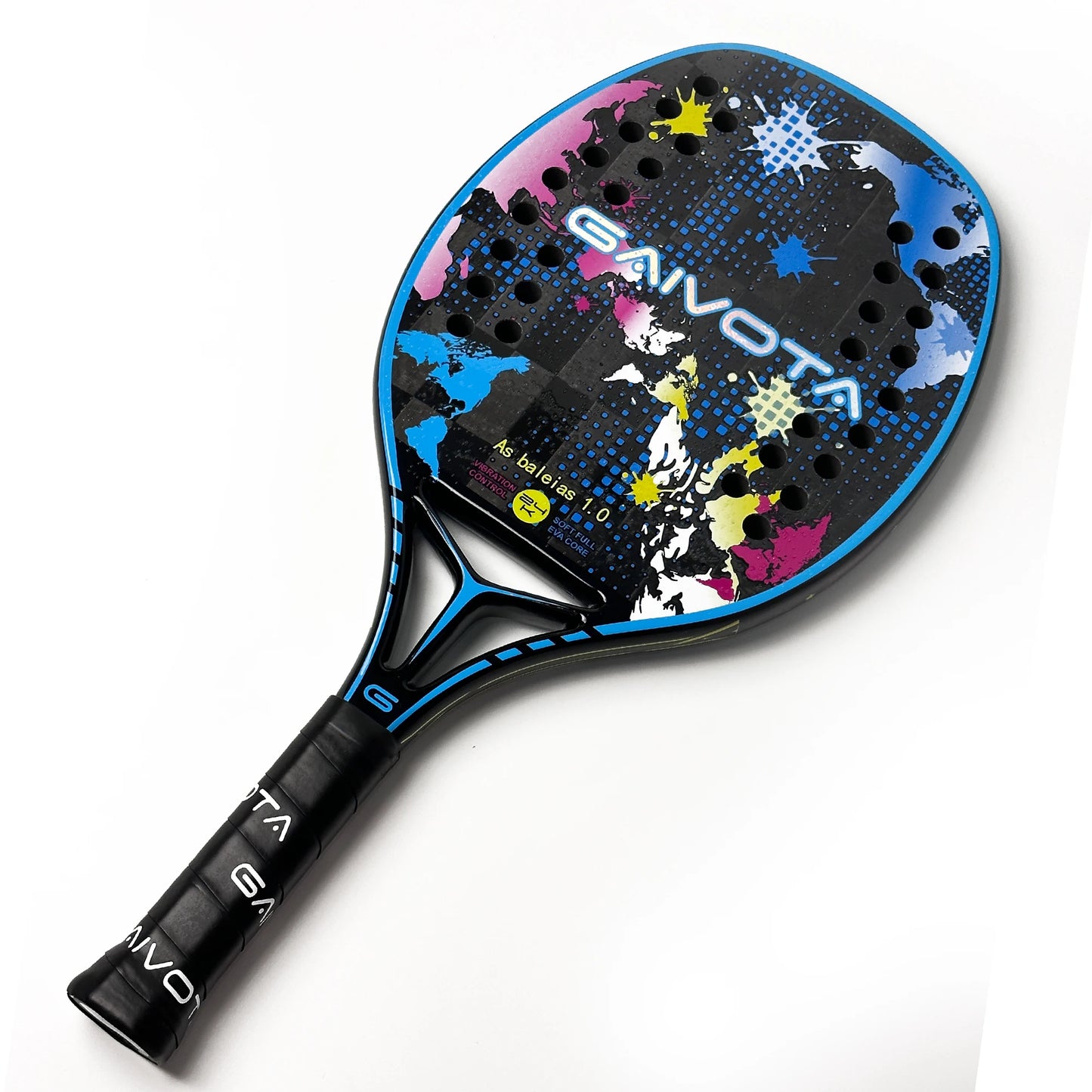 GAIVOTA BTG-024 24K Carbon Fiber Beach Tennis Racket with Backpack