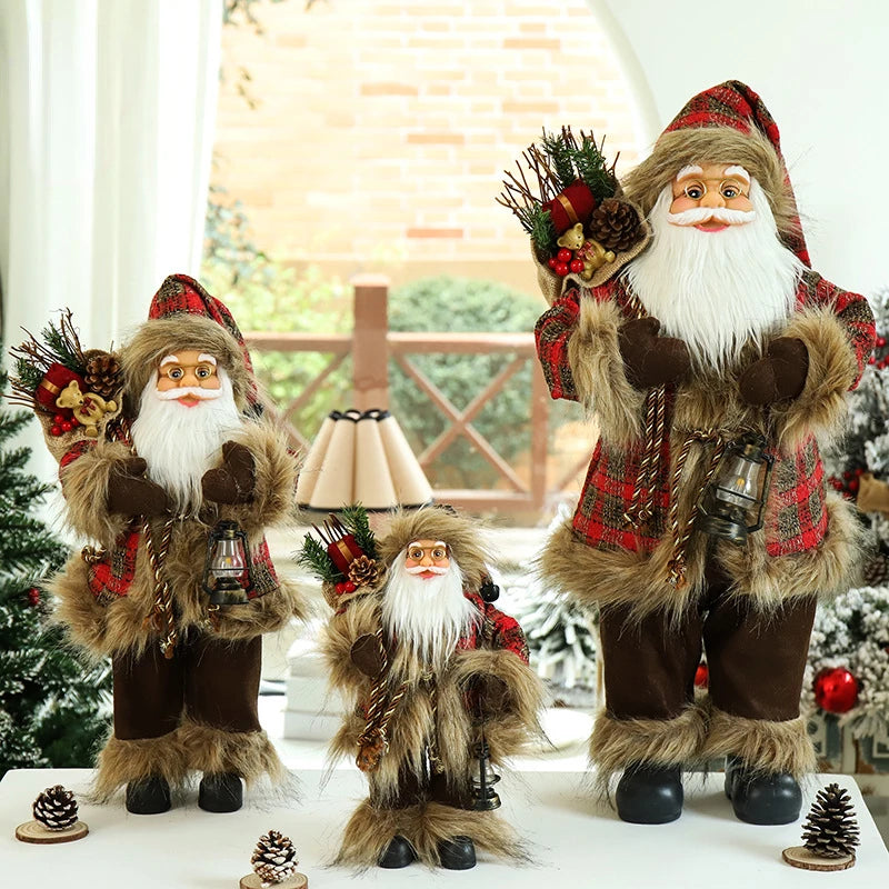 30/45Cm Standing Santa Claus Christmas Figurine – Festive Holiday Decoration for Kids & Home