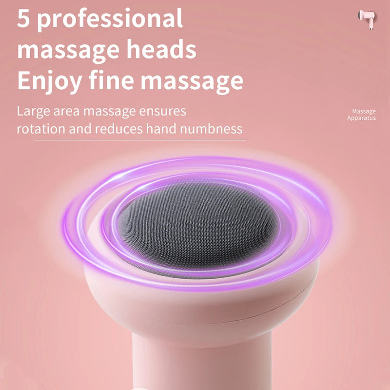 YSY09026 Wireless Charging Handheld Massage Gun – Portable Deep Tissue Massager for Neck, Waist, and Shoulders