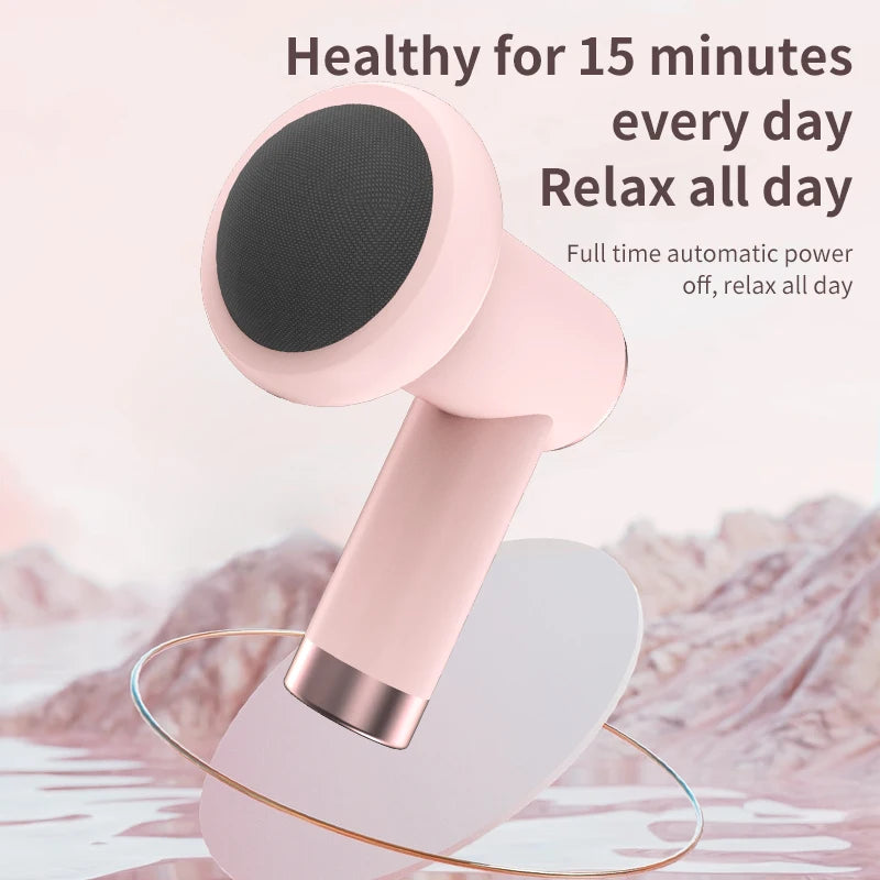 YSY09026 Wireless Charging Handheld Massage Gun – Portable Deep Tissue Massager for Neck, Waist, and Shoulders