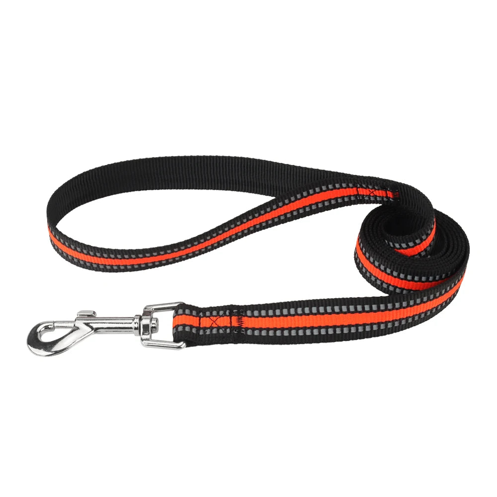 Nylon Dog Leash Night Reflective – Durable Pet Leash for Small, Medium & Large Dogs & Cats