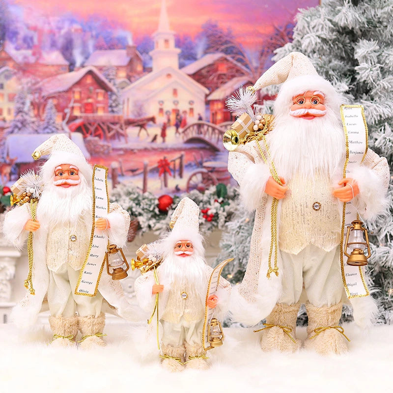 30/45Cm Standing Santa Claus Christmas Figurine – Festive Holiday Decoration for Kids & Home