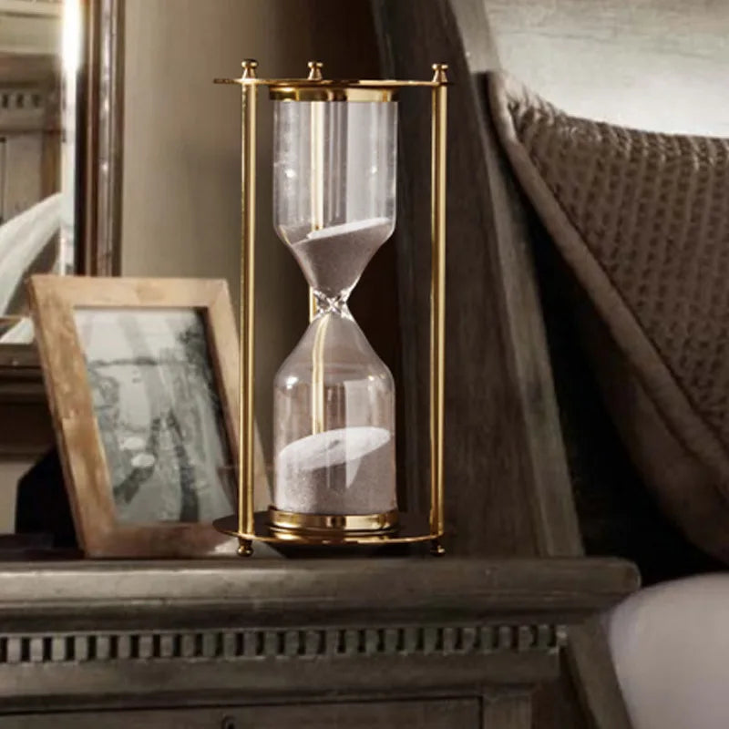 European Retro Hourglass Timer – Luxury Desk & Home Decor, Available in 5/10/15/30/60 Minutes