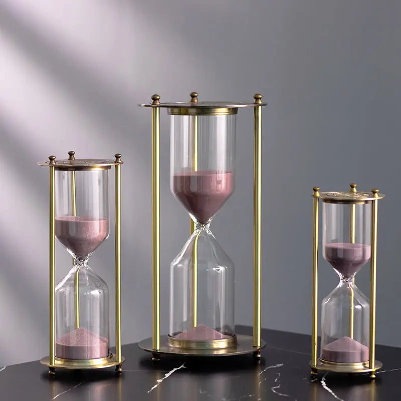 European Retro Hourglass Timer – Luxury Desk & Home Decor, Available in 5/10/15/30/60 Minutes