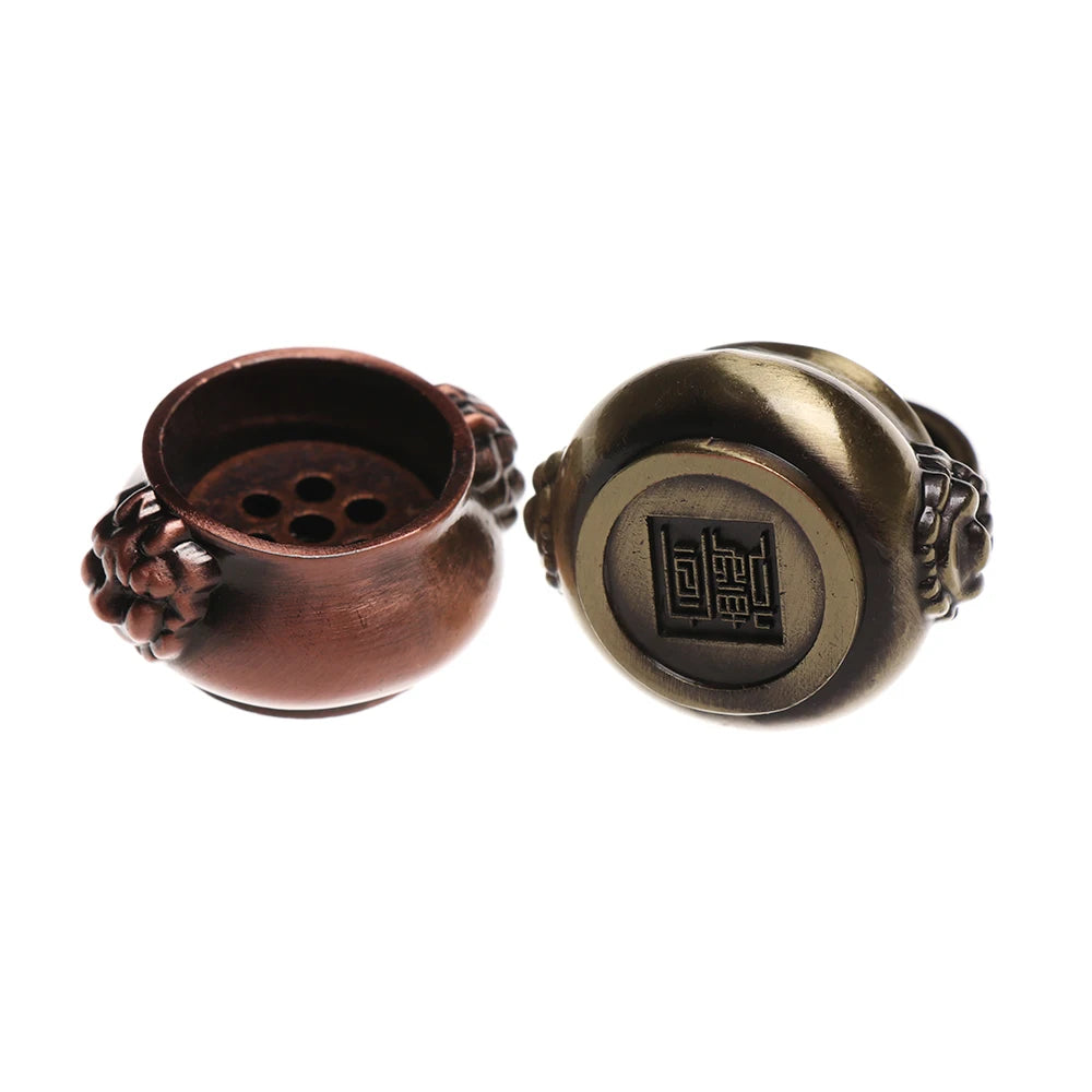 Buddhism Gadgets Copper Censer Incense Holder - Joss-stick Ash Catcher