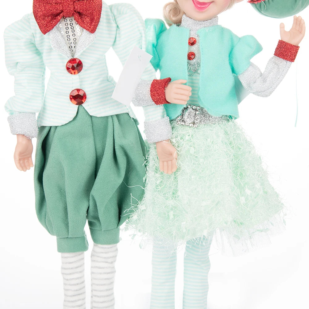 Bendable Christmas Elf Dolls – 50cm/19.6in Magical Holiday Ornaments (2 PCS Set)