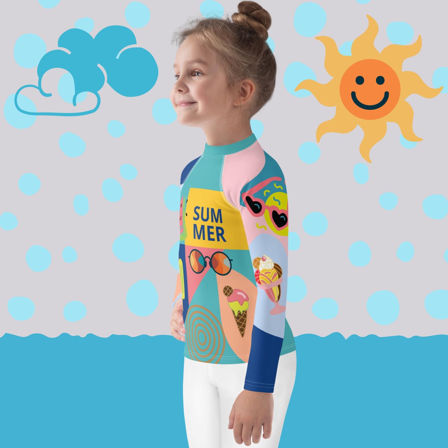 Unisex Kids Rash Guard – Ultimate Protection for Active Adventures