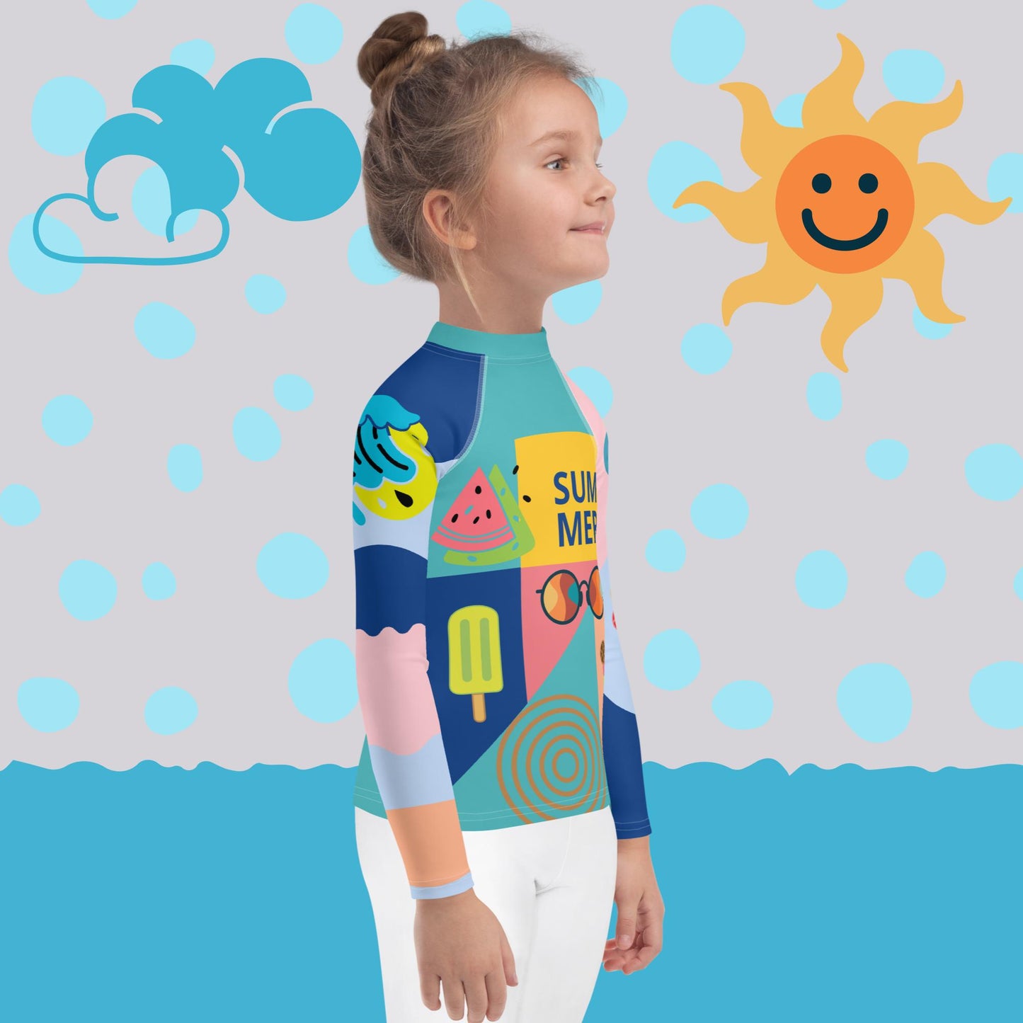 Unisex Kids Rash Guard – Ultimate Protection for Active Adventures