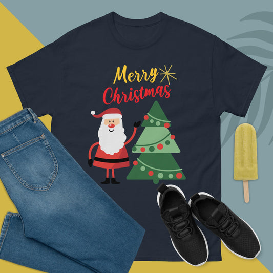 Merry Christmas Unisex Classic Tee – Festive Holiday Design